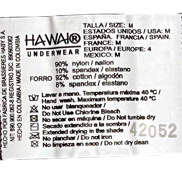 Hawai Jockstrap Floral White/Pink/Blue/Purple Size M (28-30) NWT - Picture 4 of 4